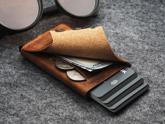 "THE COWBOY CAPITAL" Portfel RFID - SADDLE LEATHER 1950