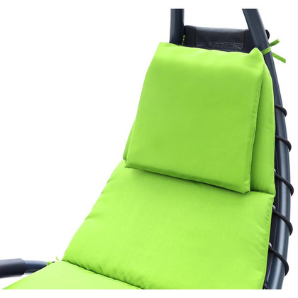 LEŻAK FOTEL Z PARASOLEM BERGAMO 200x125x180CM LIMONKA