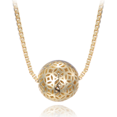 MINET Pozłacany srebrny naszyjnik