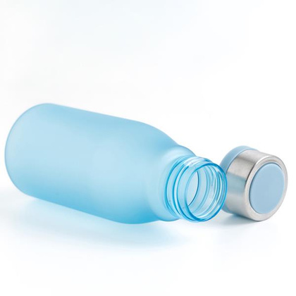 Matowa butelka RPET o pojemności 350 ml z karabińczykiem / Bijou