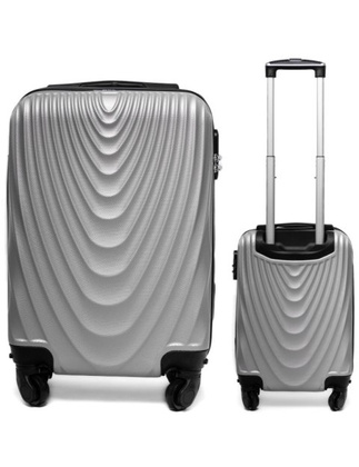 Mała walizka podróżna 663 XM Szary