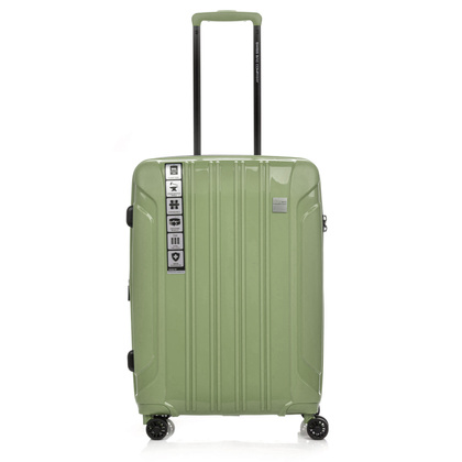 Średnia walizka SwissBags Tourist 65 cm zielony