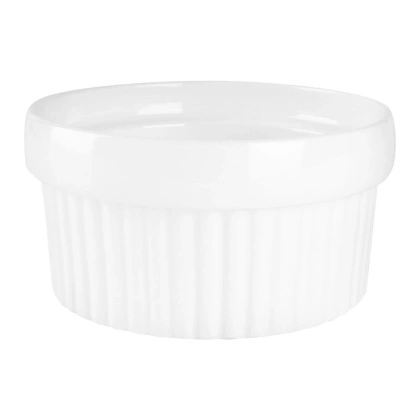 Kokilka miseczka do zapiekania żaroodporna ceramiczna biała zestaw 2 szt.