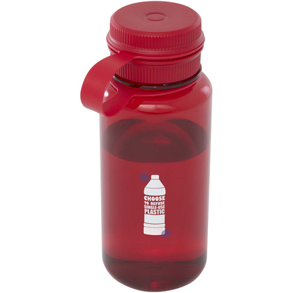 Butelka sportowa Ryder z materiału RPET, z certyfikatem RCS, o pojemności 900 ml, z wielofunkcyjną zakrętką