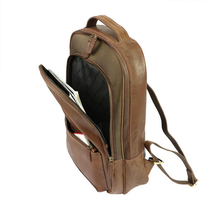 Skórzany plecak męski Pierre Cardin YS12 28010 czarny