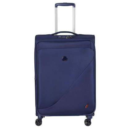 Delsey New Destination średnia niebieska walizka na kółkach 68 cm