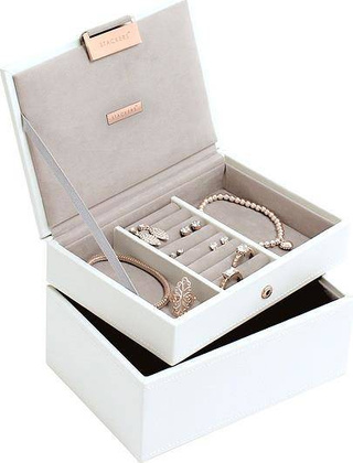 Szkatułka na biżuterię Stackers podwójna mini edycja Rose Gold