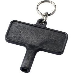 Klucz do odpowietrzania kaloryfera Largo wykonany z tworzywa sztucznego z brelokiem