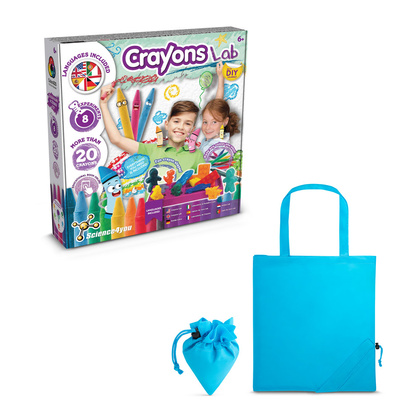 Crayon Factory Kit II. Gra edukacyjna dostarczany ze składaną torbą prezentową