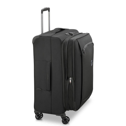 Delsey Montmartre Air 2.0 średnia czarna walizka na kółkach 68 cm