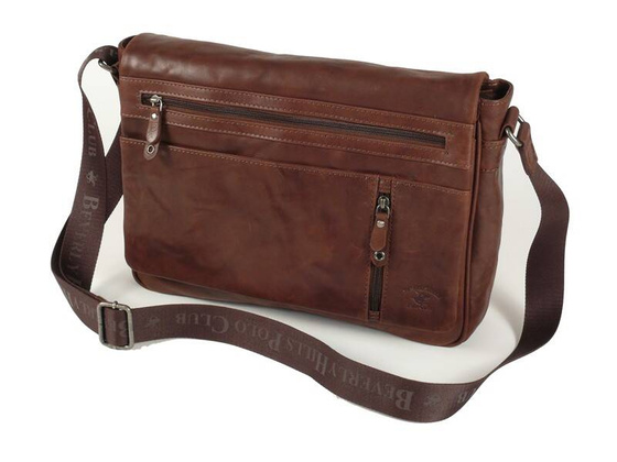 BH-784 MEMPHIS Torba na ramię skórzana Brązowa