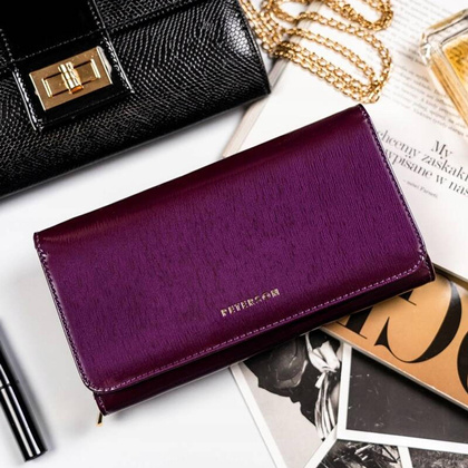 Portfel damski skórzany PELLUCCI PTN 421077-SH-1 fioletowy