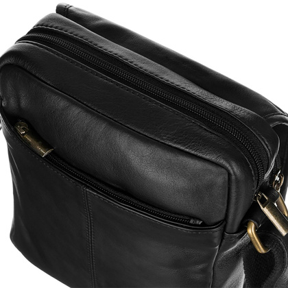 Listonoszka męska ze skóry naturalnej Peterson