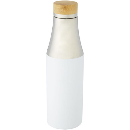Hulan miedziana, próżniowo izolowana butelka o pojemności 540 ml z bambusową pokrywką