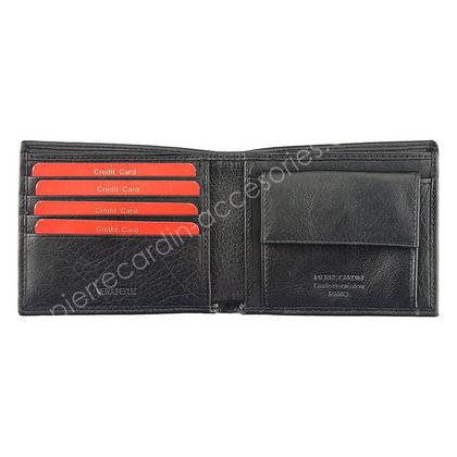 Portfel męski skórzany PIERRE CARDIN TILAK06 8824 RFID Czarny