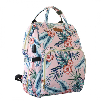 Plecak podróżny, kabinowy do samolotu, wodoodporny z USB, 44x30x16/26cm PL174