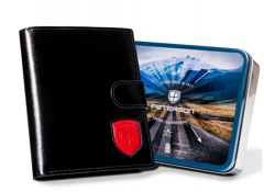 Duży portfel męski z zapięciem na zatrzask