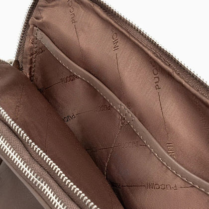 Torba na ramię skórzana PUCCINI ROYAL COLLECTION LGD3323 2 Brązowa