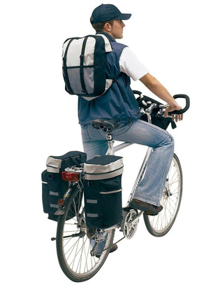 Komplet toreb na rower KEMER BIKE Czarny / Szary