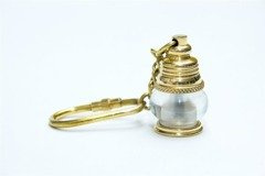 Brelok mosiężny - mini lampa okrętowa KEY-0119