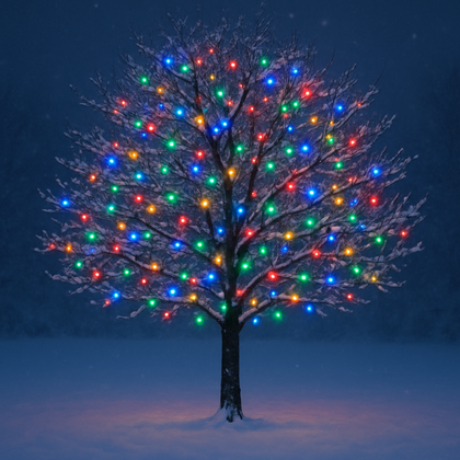 Zewnętrzne/wewnętrzne lampki choinkowe drucik 500 LED 50m, barwa Multikolor LAMP36MULTI