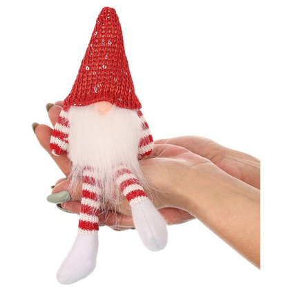 MIKOŁAJ DEKORACYJNY SIEDZĄCY CZERWONY 13+10