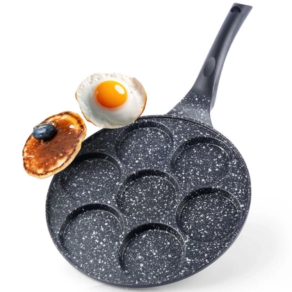 Patelnia do jajek placków pancakes naleśników granitowa GRANDE 27 cm