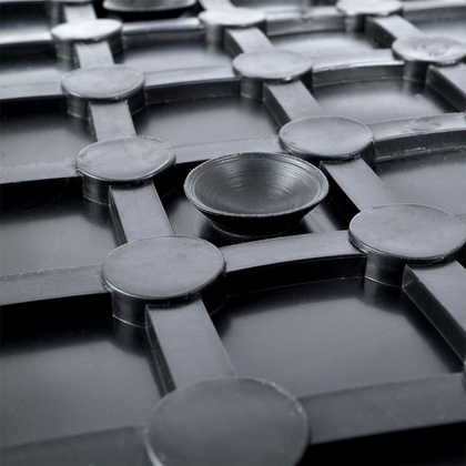 Mata podkładka antypoślizgowa do łazienki wanny pod prysznic czarna 55x55 cm