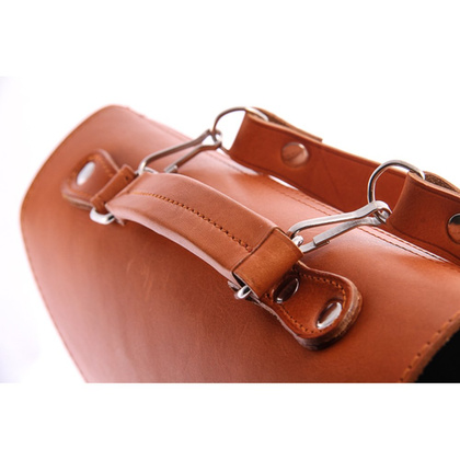 TECZKA SKÓRZANA 3W1 KEMER VOOC Vintage  P13 BRĄZOWA