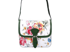 Torebka damska skórzana KEMER 112 FL Zielona