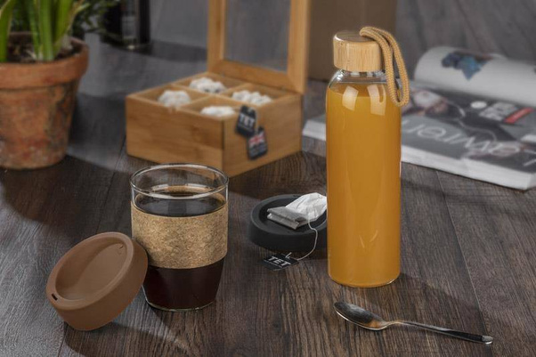 Butelka szklana VIDO 560 ml 16211 Brązowa