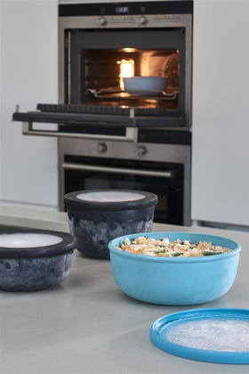 Zestaw 3 misek Cirqula okrągła 500 1000 2000 Nordic Blue 106231015700