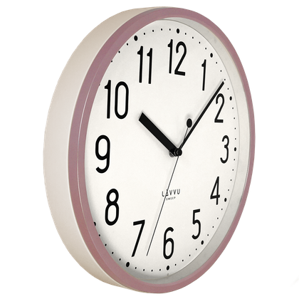 LAVVU Różowy zegar PASTELS SWEEP - 3 LATA GWARANCJA ⌀29,5cm