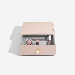 Organizer na lakiery do paznokci Stackers classic różowy z szufladą