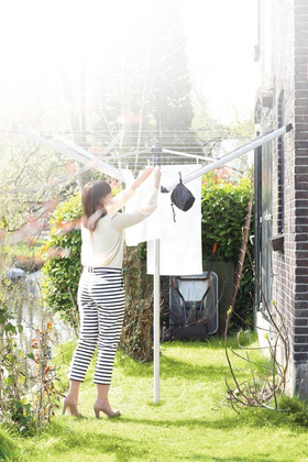 Suszarka ogrodowa Lift O Matic 50m szara do gruntu + pokrowiec i klamerki 100246