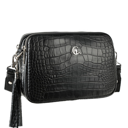 Elegancka listonoszka Canaletto – skóra z wzorem krokodyla TD830