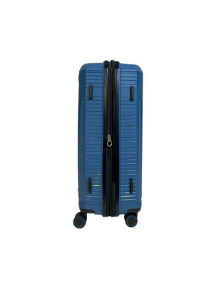 LYS Paris Bogota Średnia twarda niebieska walizka na kółkach 66 cm