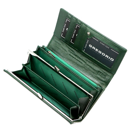 Portfel damski skórzany PELLUCCI FF-100 Brązowy