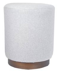 Puf materiałowy szary