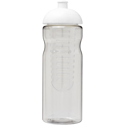 Bidon H2O Base® z wypukłym wieczkiem o pojemności 650 ml z możliwością przyrządzania wody smakowej