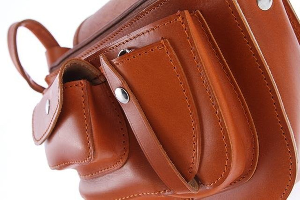 Torebka listonoszka skóra KEMER VOOC Vintage P26 brąz