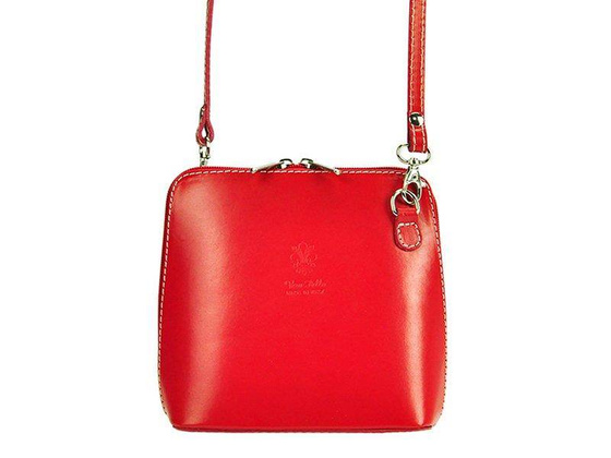 Torebka damska skórzana 1702 Czerwona