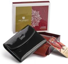 Skórzane etui na dokumenty i karty Peterson Czarne