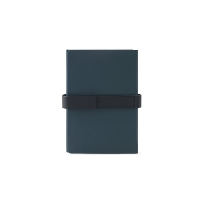 SANDERSON. Notatnik A5 z PU (50% z recyklingu) z dwoma blokami: stronami w linie i zwykłymi