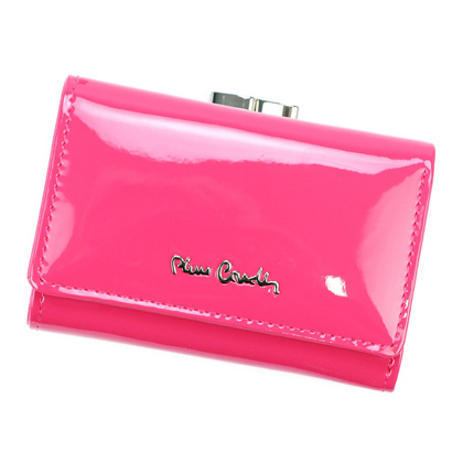 Portfel damski skórzany PIERRE CARDIN 07 SHINY 117 Zielony