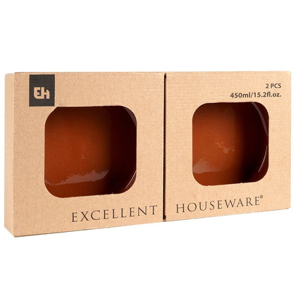 Naczynie do zapiekania miska kamionkowa zestaw 2 szt. 450ml