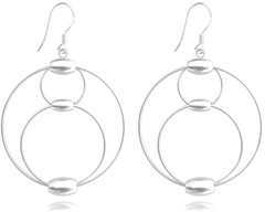 MINET Kolczyki srebrne