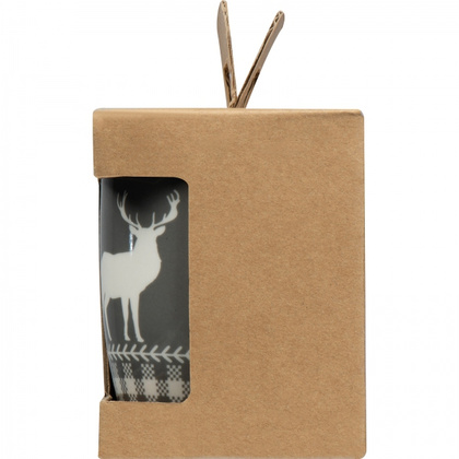 Zestaw 2 świątecznych kubków porcelanowych 300 ml