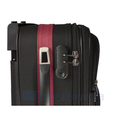 Bardzo mała walizka PELLUCCI RGL 652 WIZZ AIR Czarny/Czerwony