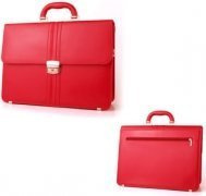 Teczka damska skórzana KEMER B 391/DW Czerwona